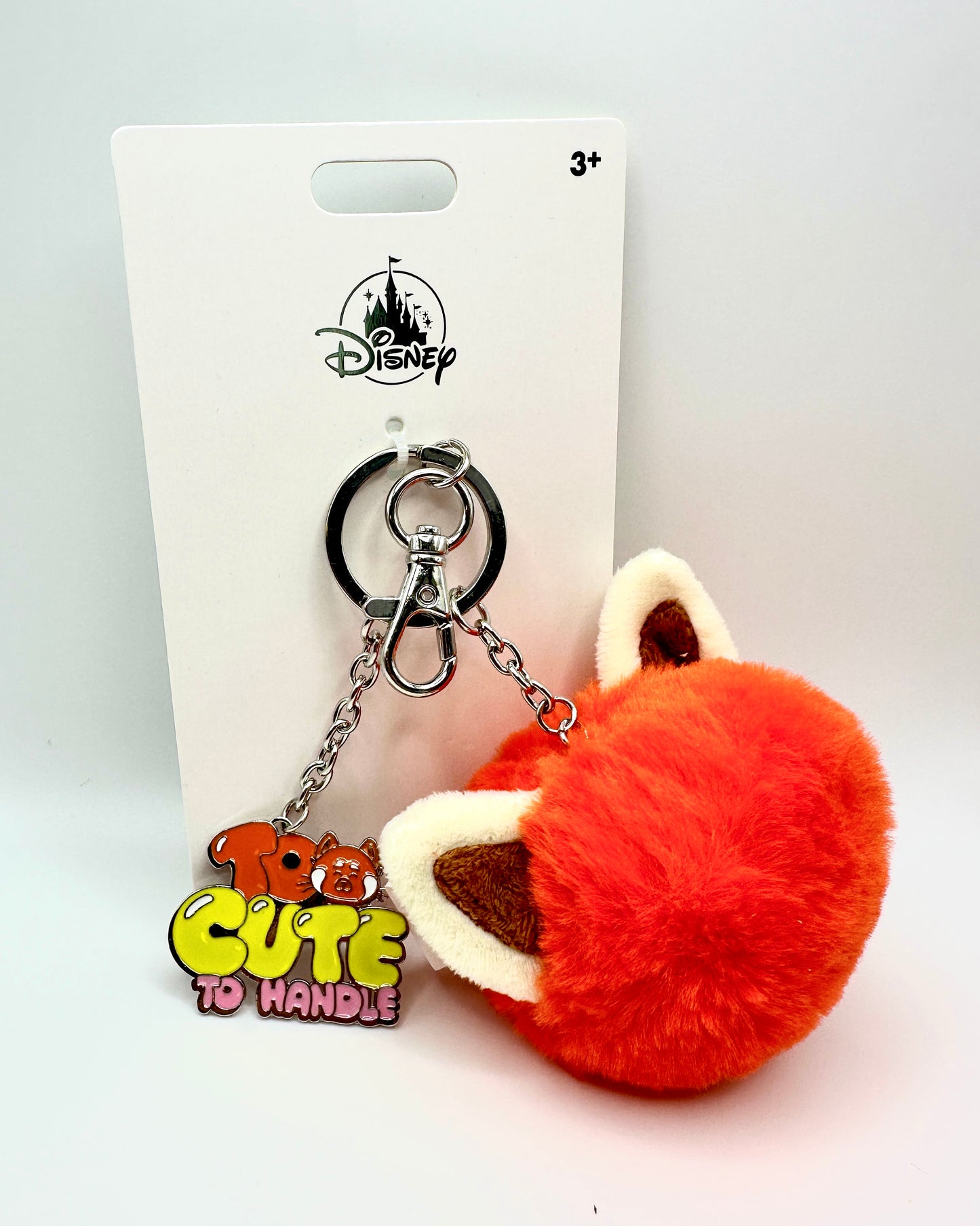 Turning Red Fuzzy Keychain