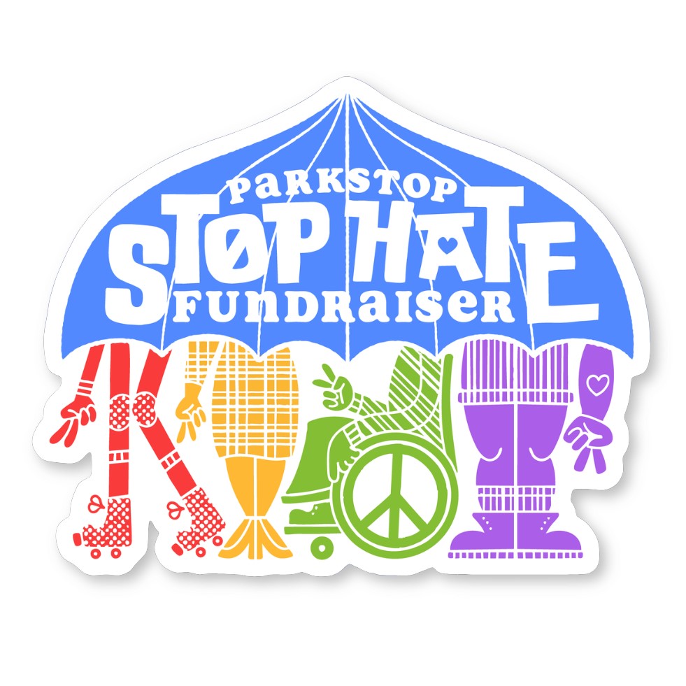 STOP HATE Logo Sticker
