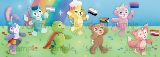 "Pride with Duffy and Friends!" Print by @nyxillu