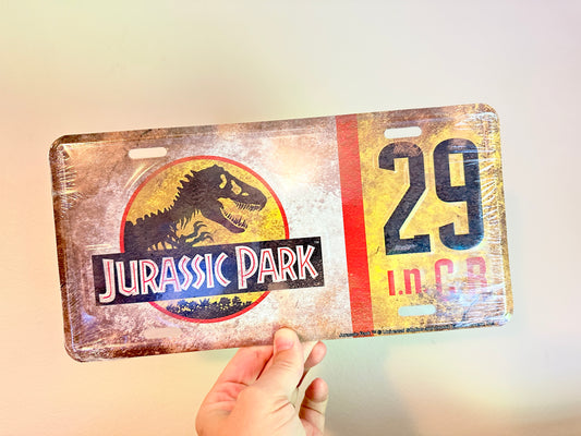 Jurassic Park License Plate