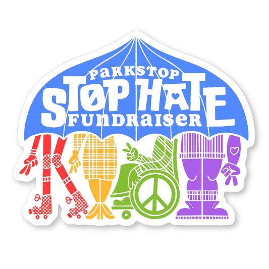 STOP HATE Logo Sticker