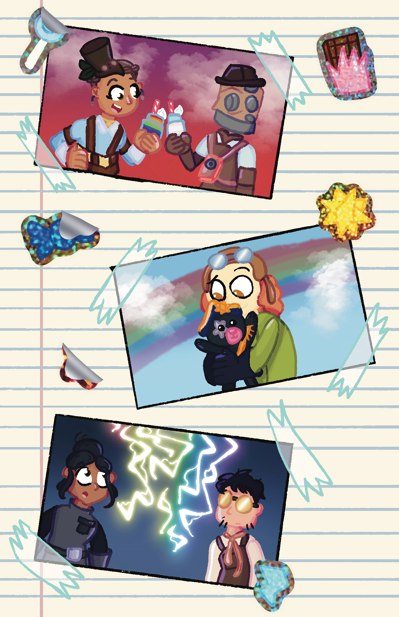"Scrapbook Page" Print by fairydraws