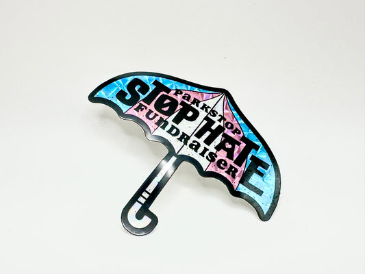 Umbrella Trans Prismatic Pride Sticker
