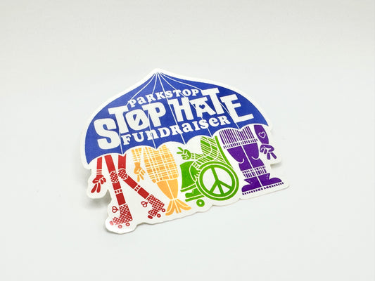 STOP HATE Logo Sticker