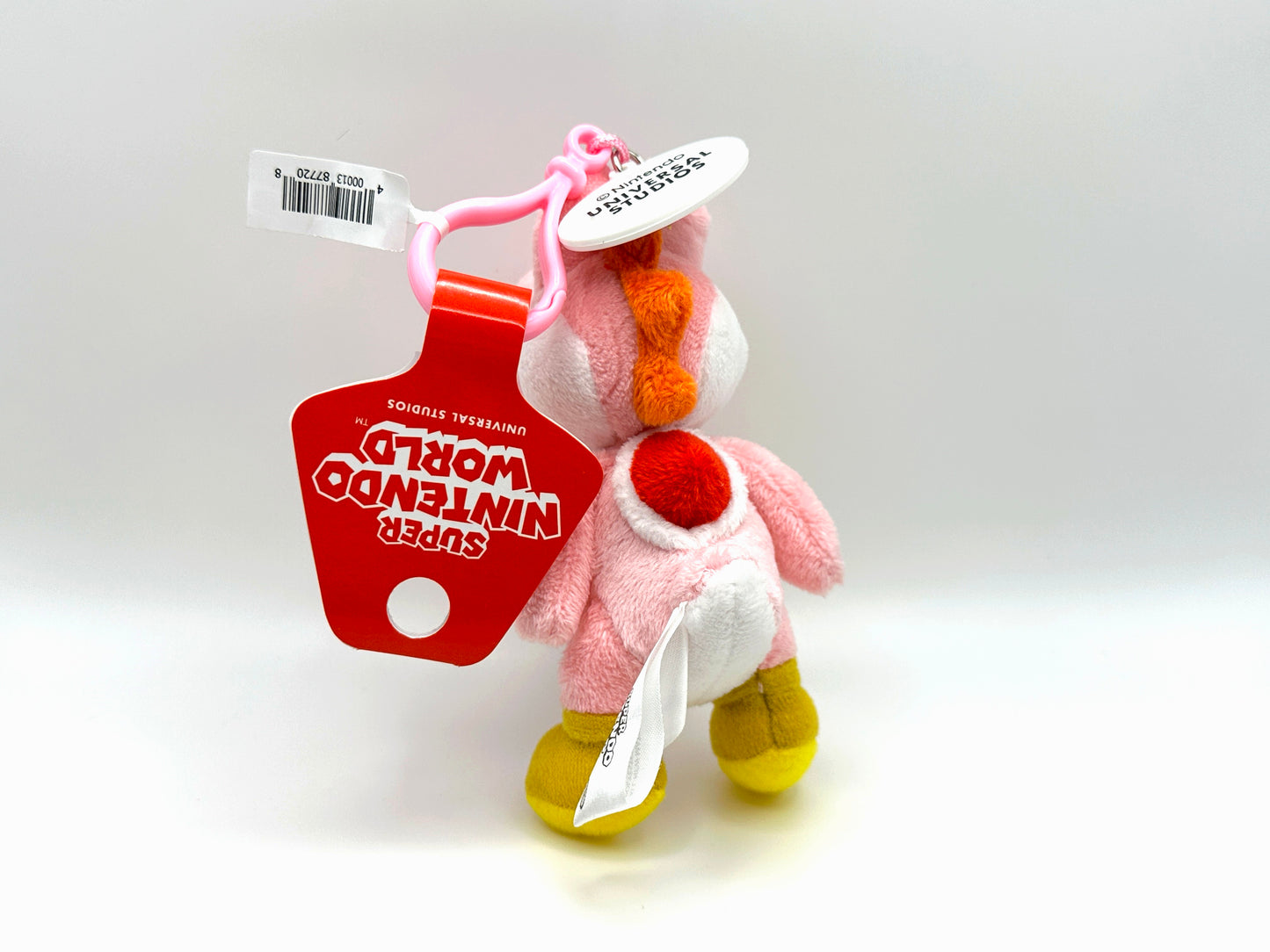Pink Yoshi Plush Super Nintendo World Clip On