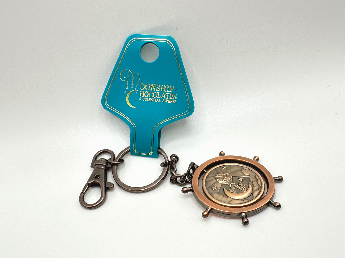 Moonship Chocolates Logo Keychain