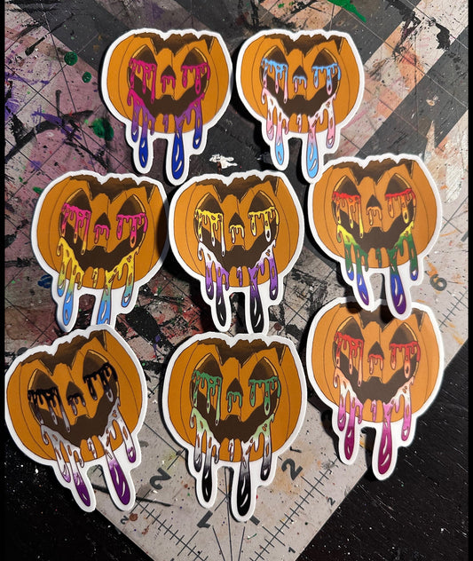 "Pride Pumpkin" Stickers by DeviouslyDoomed