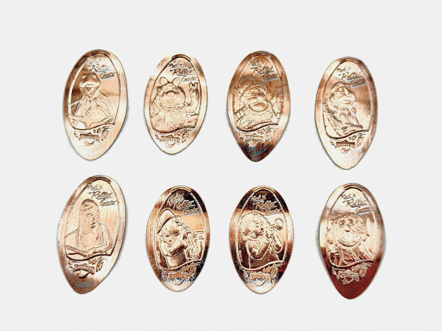 Full Pressed Penny Set Rock 'n' Roller Coaster Starring The Muppets