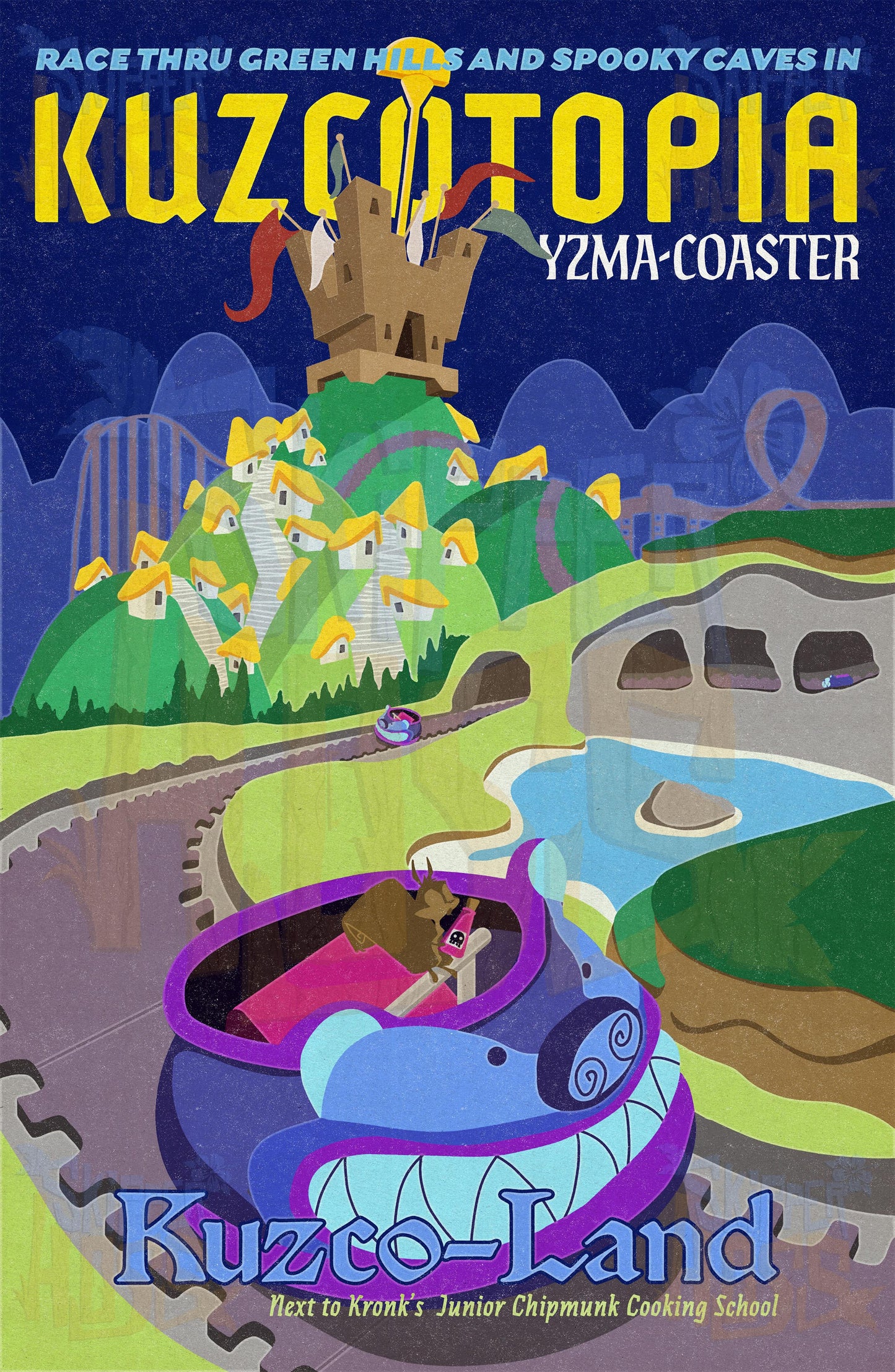 "Kuzco-Land" Poster Print by Skipper Hoss