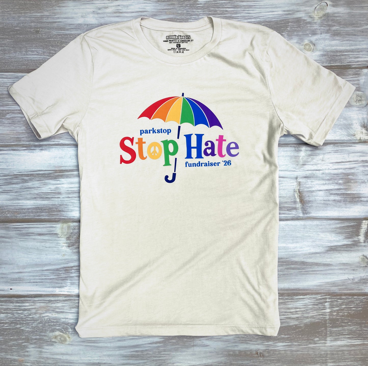 STOP HATE 2026 Unisex Shirt by Robber Barons Ink